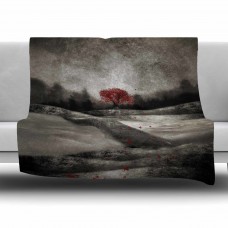 East Urban Home The Red Sounds And Poems 1 by Viviana Gonzalez Fleece Blanket EUBN7775